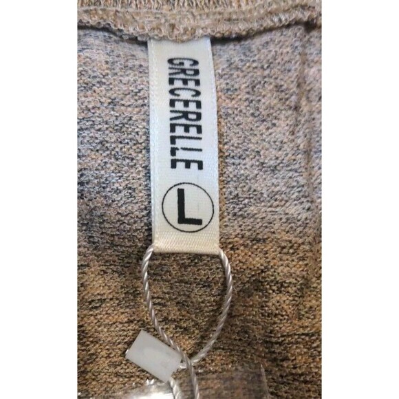 New GRECERELLE Womens Open Front Cardigan Button Down Ribbed Lightweight Top NWT - Picture 9 of 9